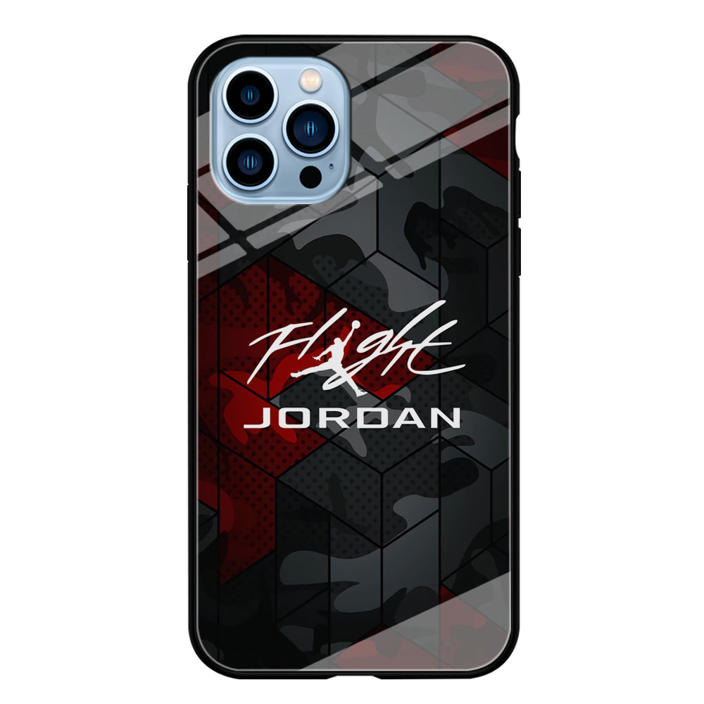 Air Jordan Camo Grey Pattern iPhone 13 Pro Max Case