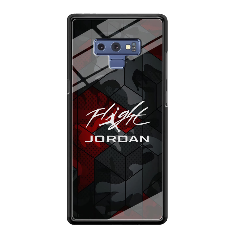 Air Jordan Camo Grey Pattern Samsung Galaxy Note 9 Case