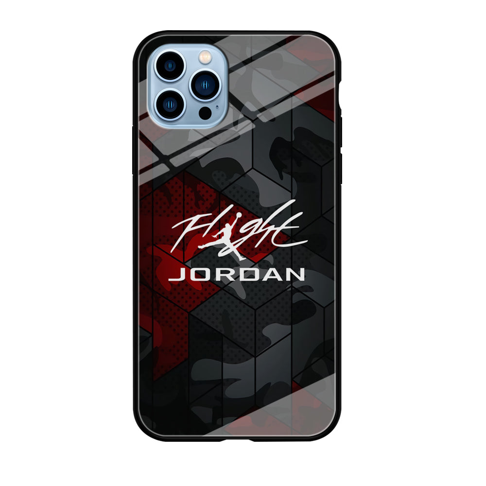 Air Jordan Camo Grey Pattern iPhone 12 Pro Case