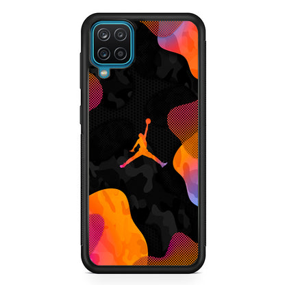 Air Jordan Camouflage on Autumn Samsung Galaxy A12 Case