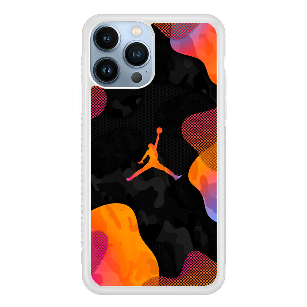 Air Jordan Camouflage on Autumn iPhone 13 Pro Case