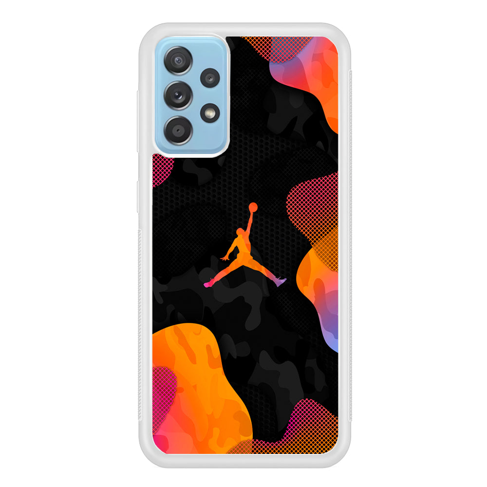 Air Jordan Camouflage on Autumn Samsung Galaxy A52 Case