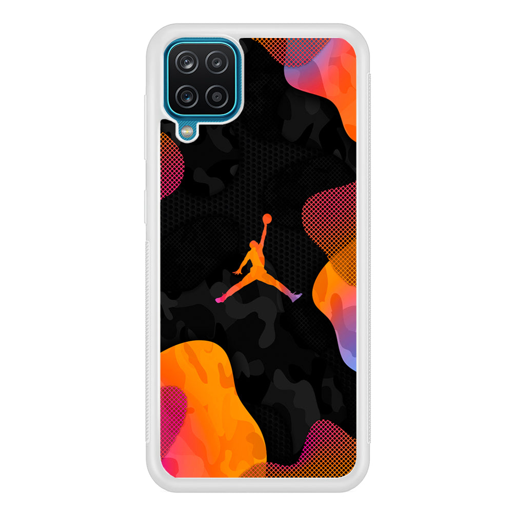 Air Jordan Camouflage on Autumn Samsung Galaxy A12 Case