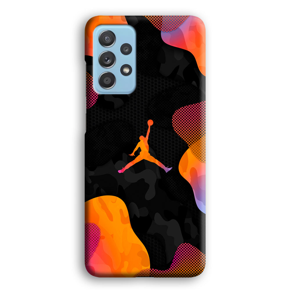 Air Jordan Camouflage on Autumn Samsung Galaxy A52 Case