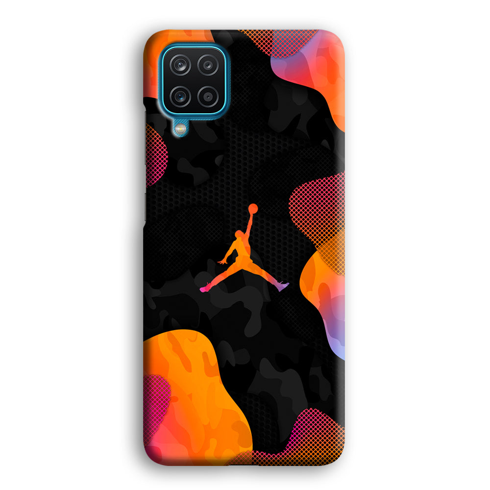 Air Jordan Camouflage on Autumn Samsung Galaxy A12 Case