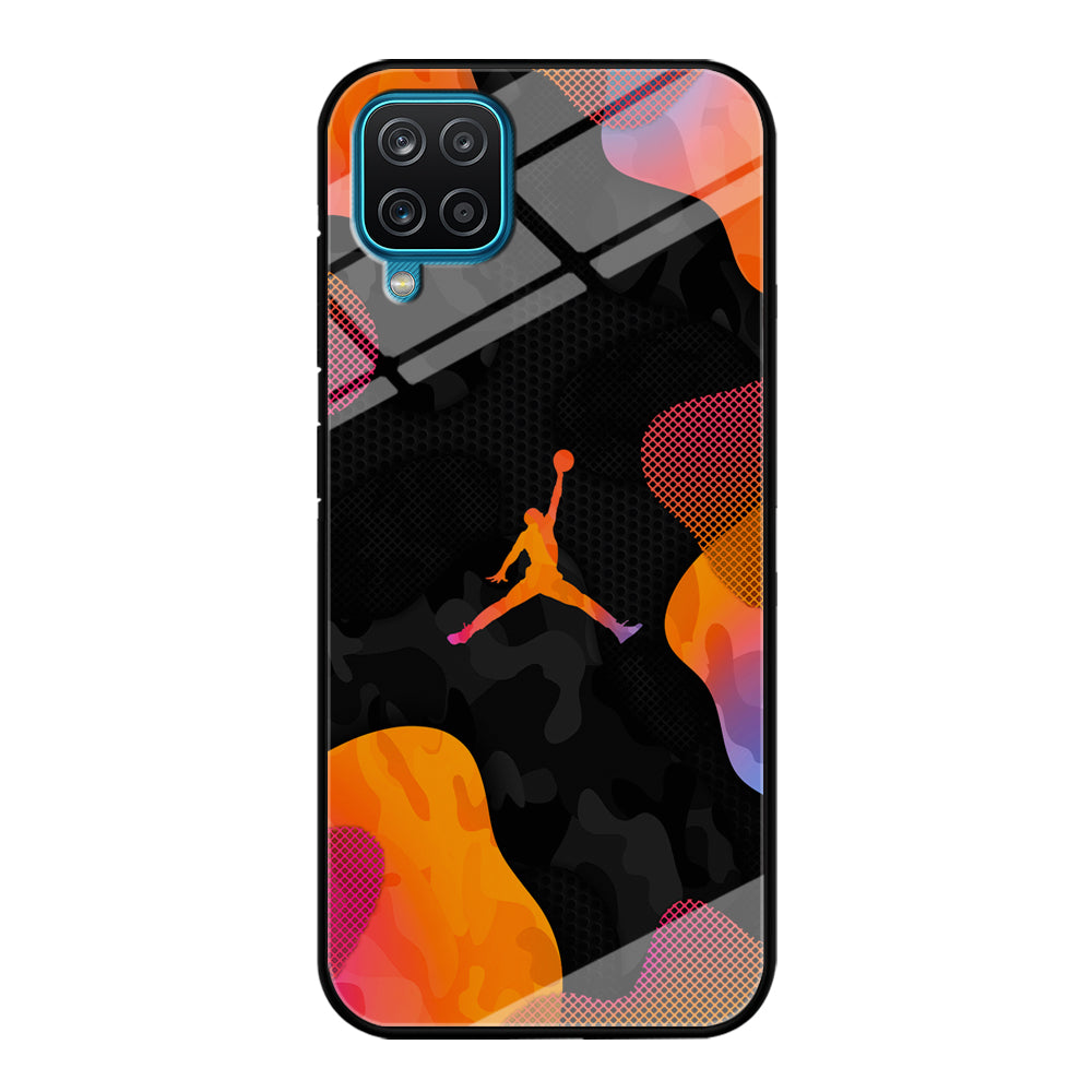 Air Jordan Camouflage on Autumn Samsung Galaxy A12 Case