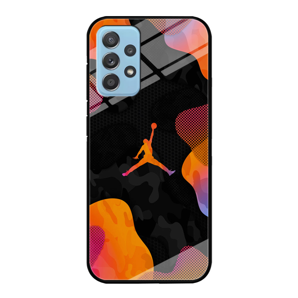 Air Jordan Camouflage on Autumn Samsung Galaxy A52 Case