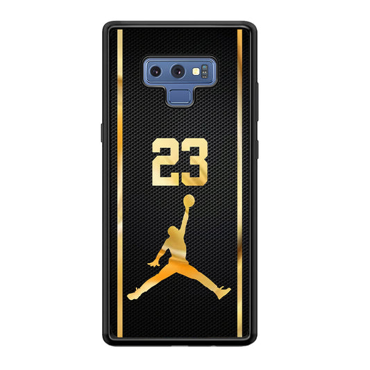 Air Jordan Carbon Stripe Gold Samsung Galaxy Note 9 Case