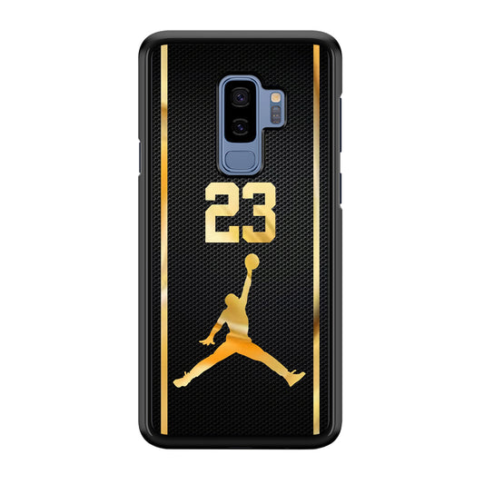 Air Jordan Carbon Stripe Gold Samsung Galaxy S9 Plus Case