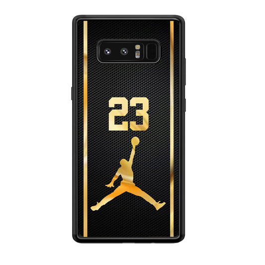 Air Jordan Carbon Stripe Gold Samsung Galaxy Note 8 Case