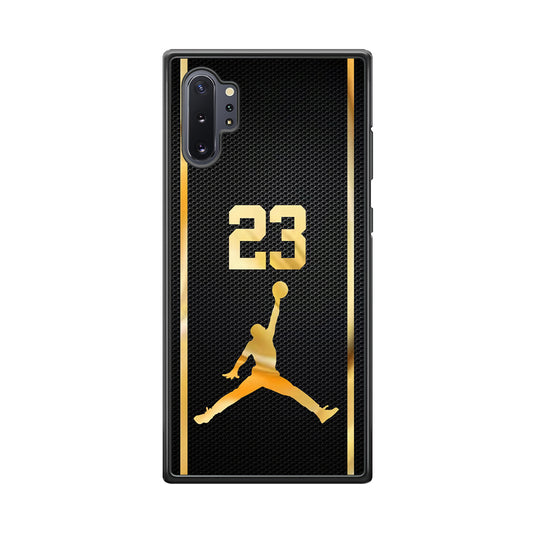 Air Jordan Carbon Stripe Gold Samsung Galaxy Note 10 Plus Case