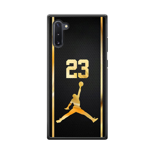 Air Jordan Carbon Stripe Gold Samsung Galaxy Note 10 Case