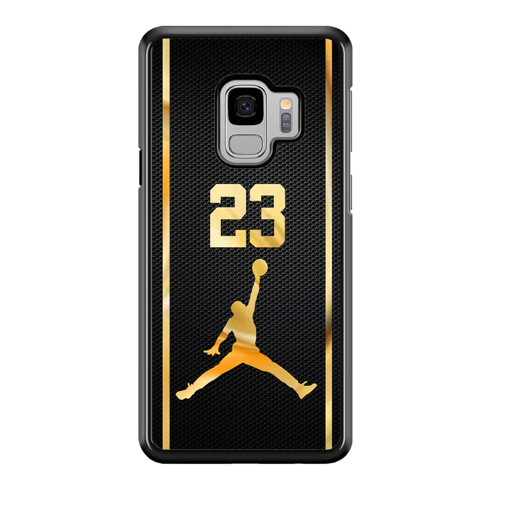 Air Jordan Carbon Stripe Gold Samsung Galaxy S9 Case