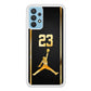 Air Jordan Carbon Stripe Gold Samsung Galaxy A32 Case