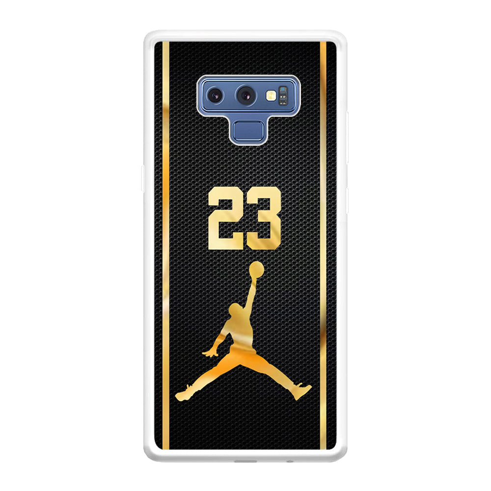 Air Jordan Carbon Stripe Gold Samsung Galaxy Note 9 Case