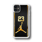 Air Jordan Carbon Stripe Gold iPhone 11 Case