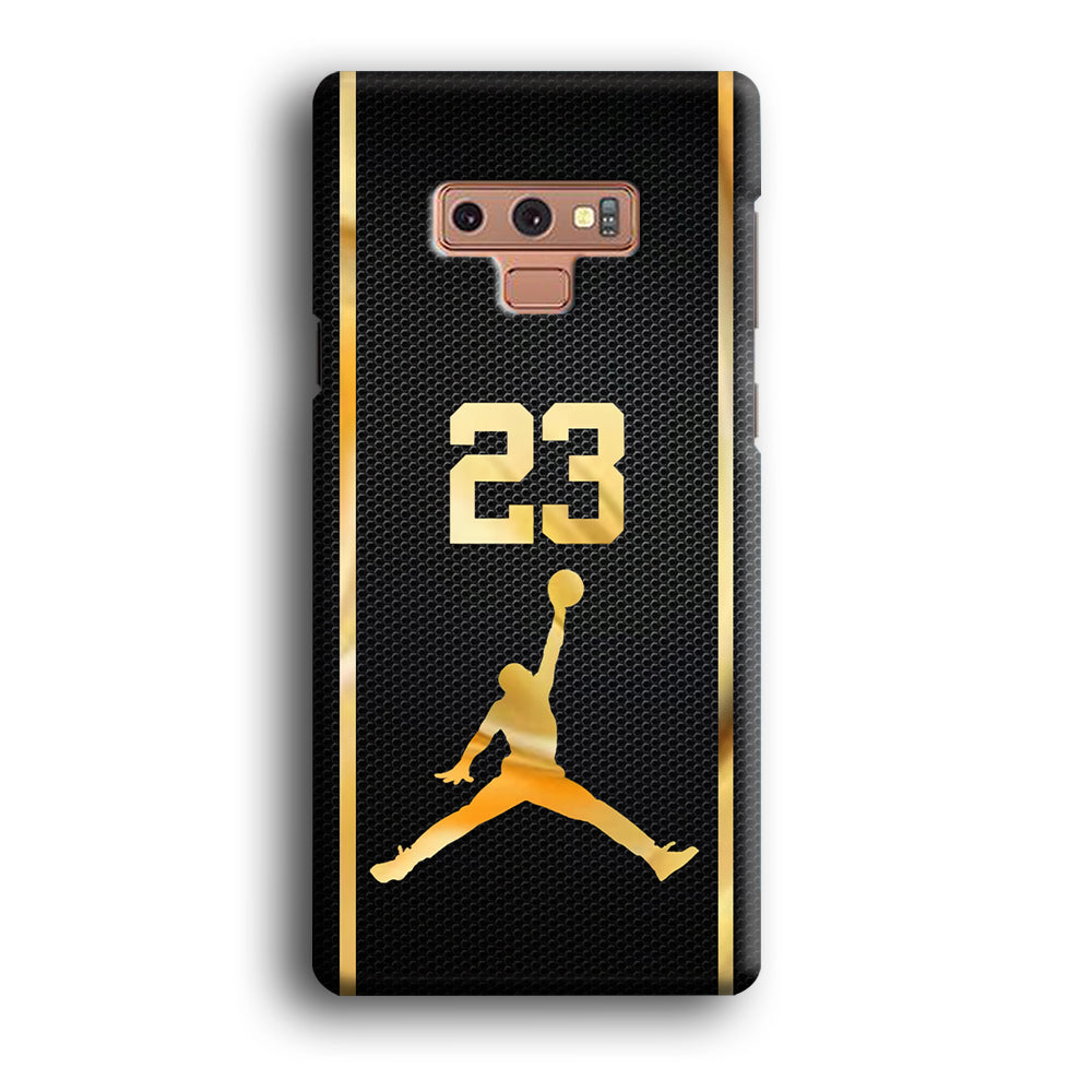 Air Jordan Carbon Stripe Gold Samsung Galaxy Note 9 Case