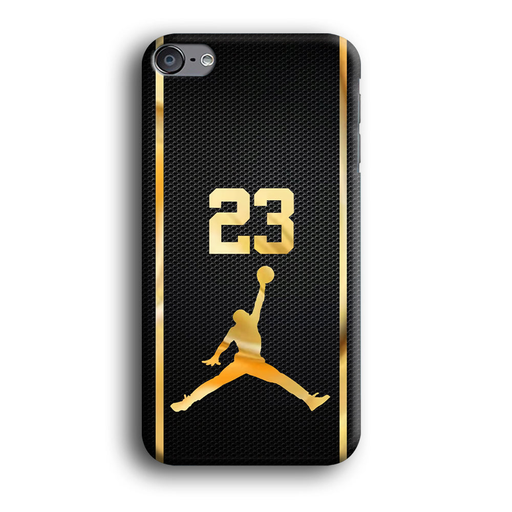 Air Jordan Carbon Stripe Gold iPod Touch 6 Case