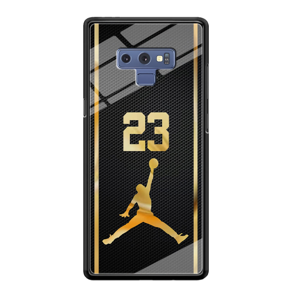 Air Jordan Carbon Stripe Gold Samsung Galaxy Note 9 Case