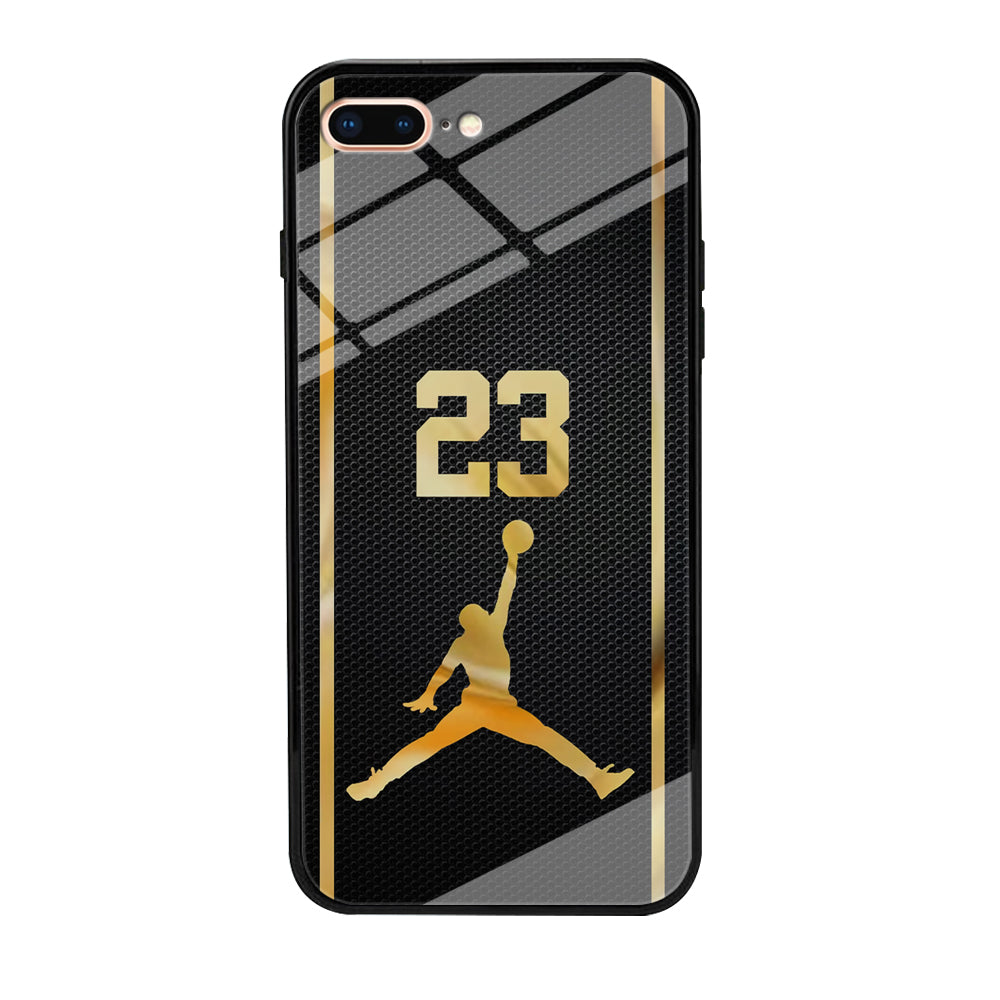 Air Jordan Carbon Stripe Gold iPhone 8 Plus Case