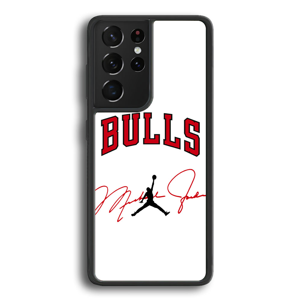 Air Jordan Chicago Bulls Signature Samsung Galaxy S21 Ultra Case - Ezzystore