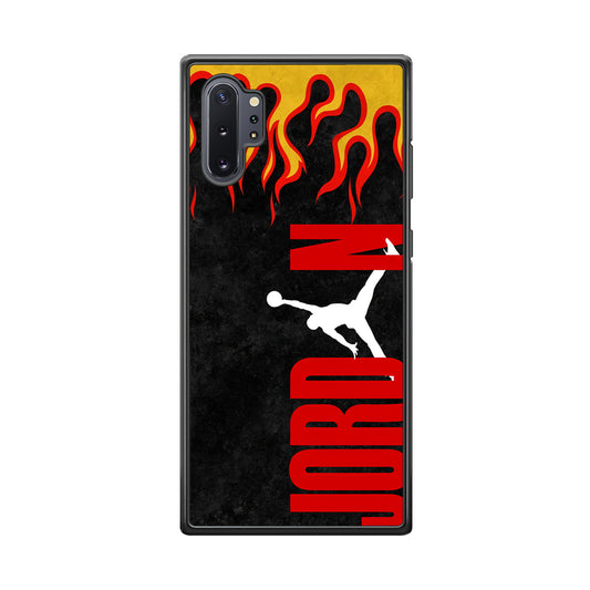 Air Jordan Flame Fire Samsung Galaxy Note 10 Plus Case