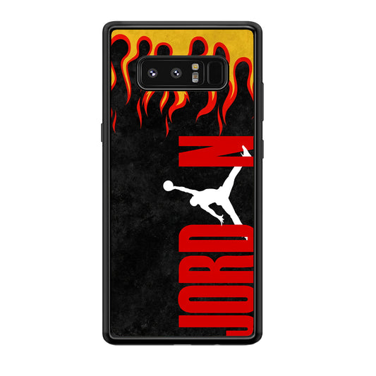 Air Jordan Flame Fire Samsung Galaxy Note 8 Case
