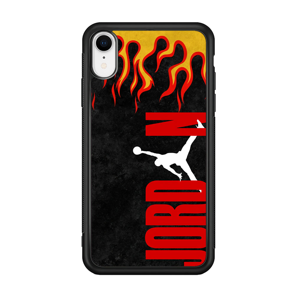 Air Jordan Flame Fire iPhone XR Case