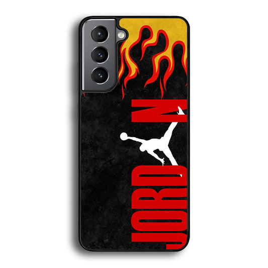 Air Jordan Flame Fire Samsung Galaxy S21 Plus Case
