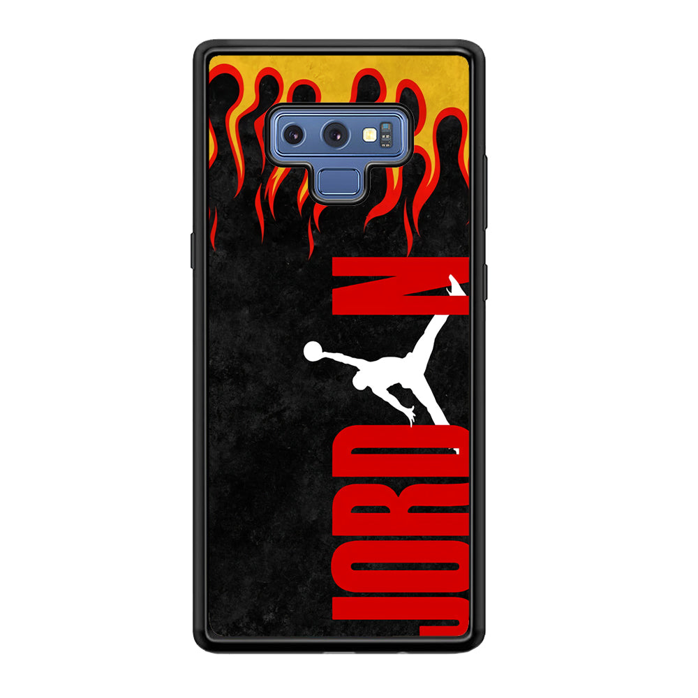 Air Jordan Flame Fire Samsung Galaxy Note 9 Case