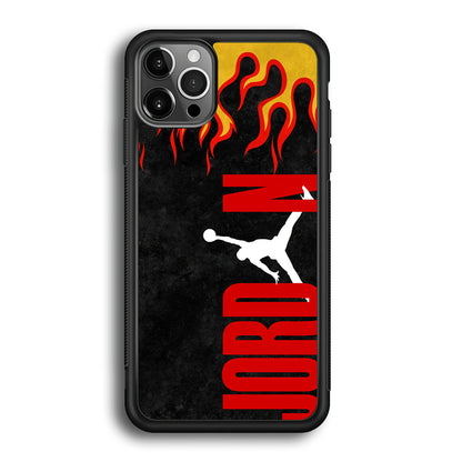 Air Jordan Flame Fire iPhone 12 Pro Case