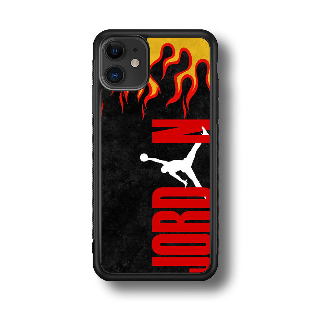 Air Jordan Flame Fire iPhone 11 Case