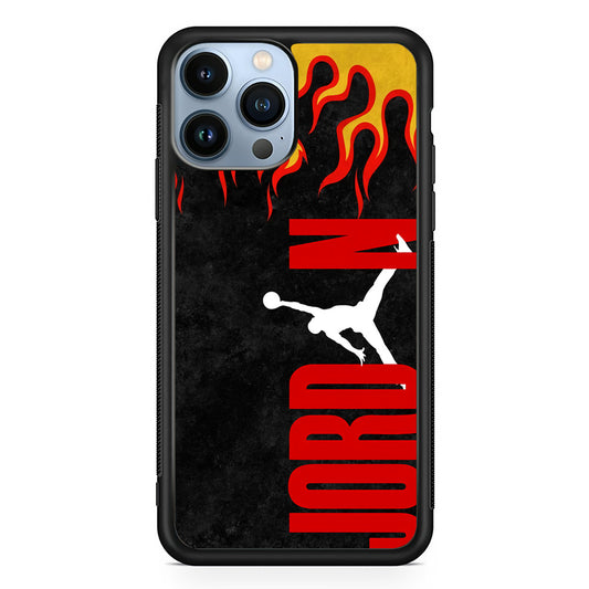 Air Jordan Flame Fire iPhone 13 Pro Case