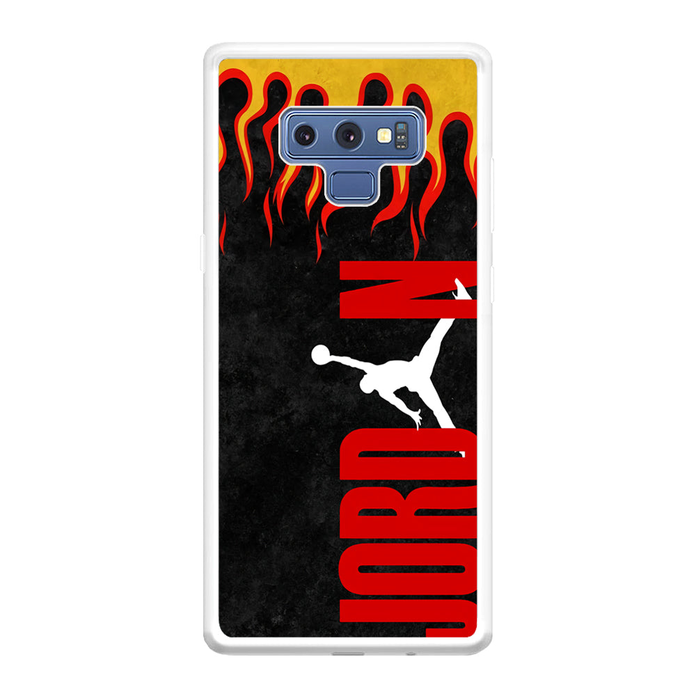 Air Jordan Flame Fire Samsung Galaxy Note 9 Case