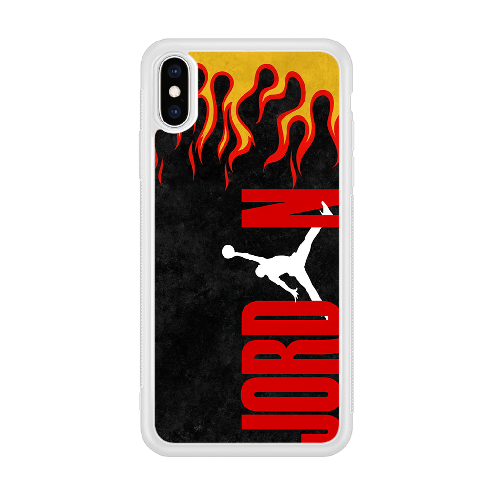 Air Jordan Flame Fire iPhone XS Case