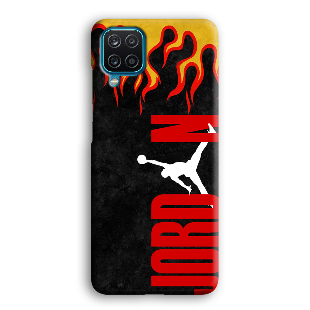 Air Jordan Flame Fire Samsung Galaxy A12 Case