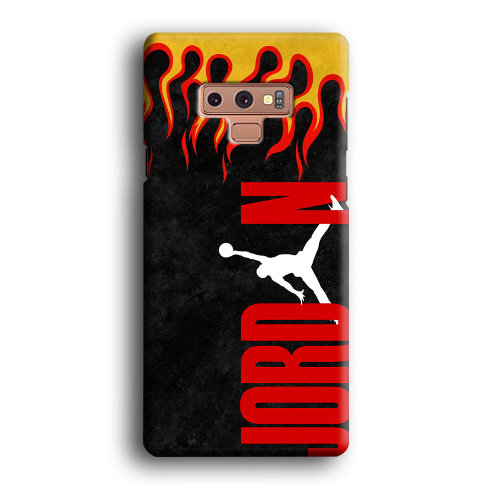 Air Jordan Flame Fire Samsung Galaxy Note 9 Case