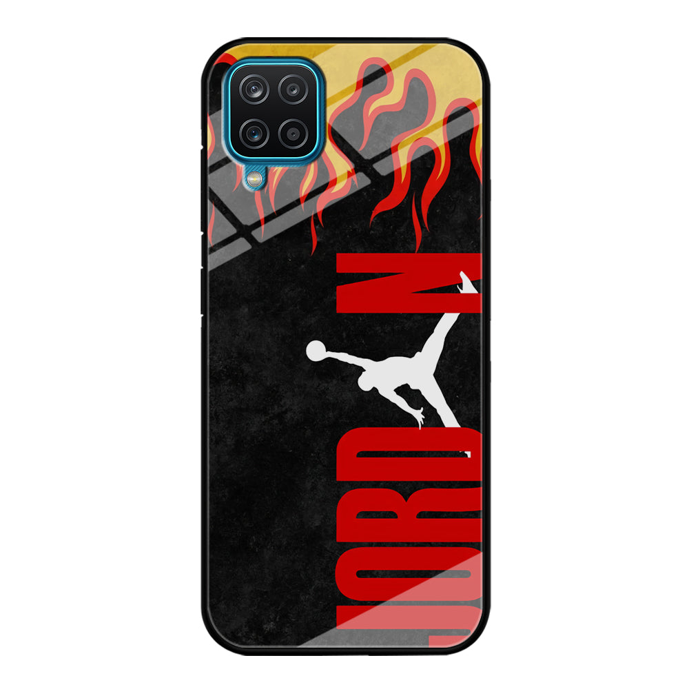 Air Jordan Flame Fire Samsung Galaxy A12 Case