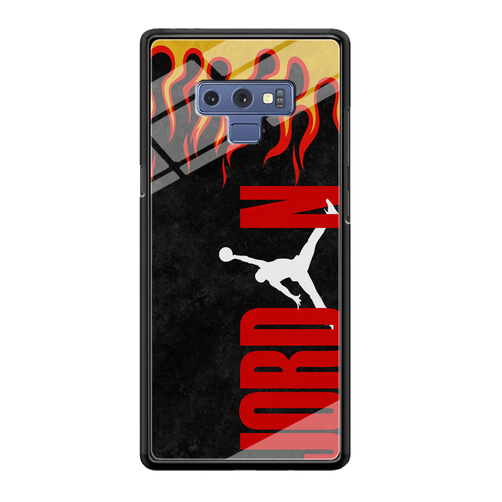 Air Jordan Flame Fire Samsung Galaxy Note 9 Case