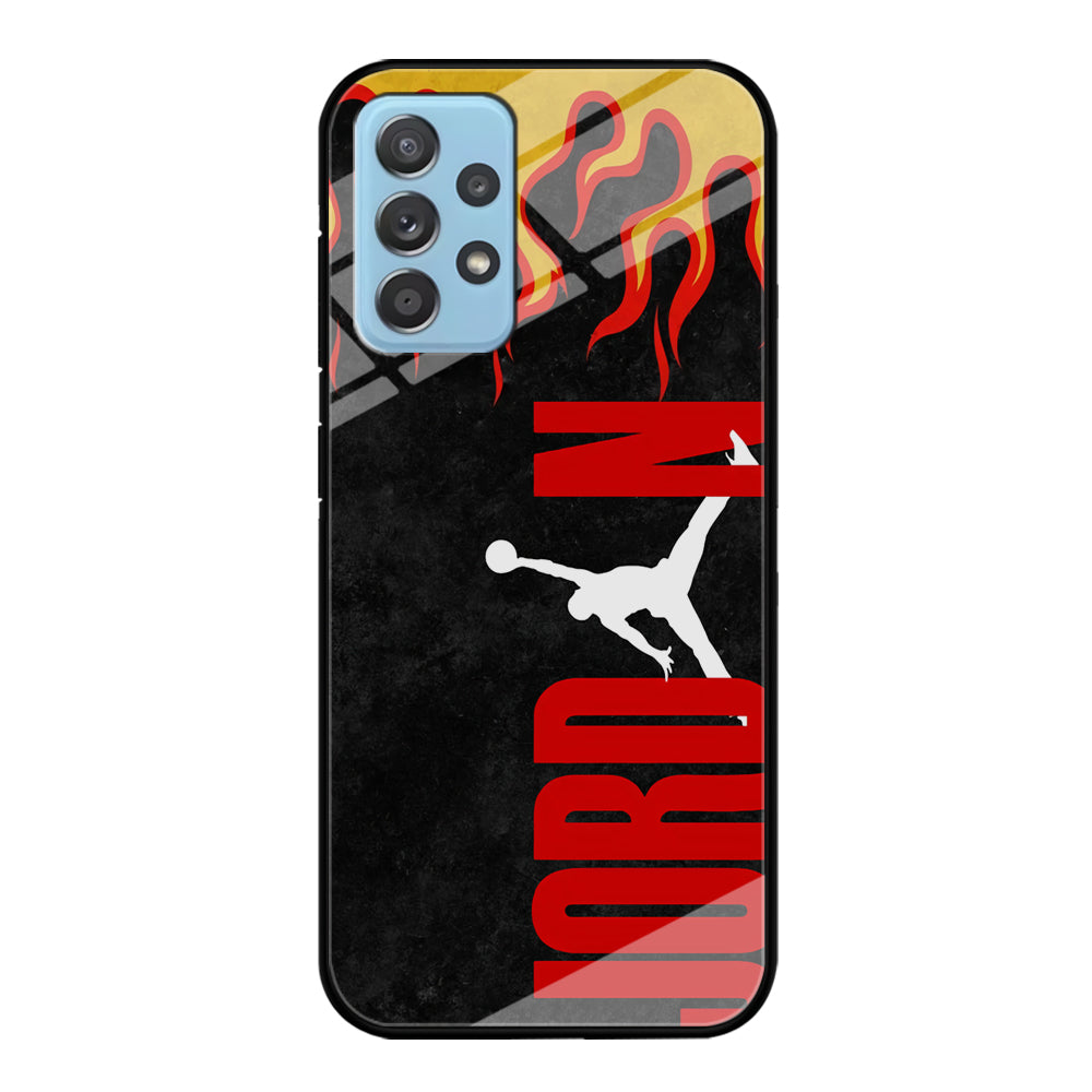 Air Jordan Flame Fire Samsung Galaxy A52 Case