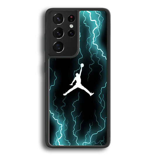 Air Jordan Lightning Pattern Samsung Galaxy S21 Ultra Case - Ezzystore