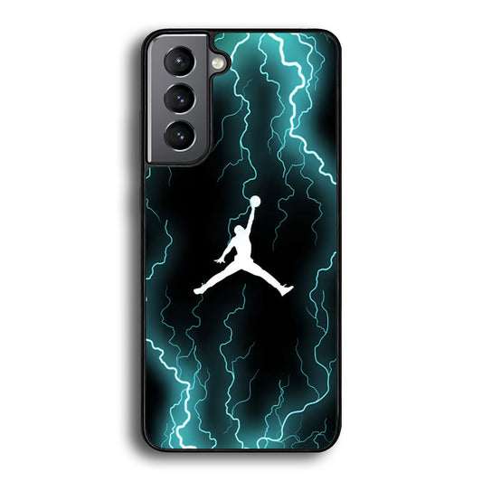 Air Jordan Lightning Pattern Samsung Galaxy S21 Plus Case