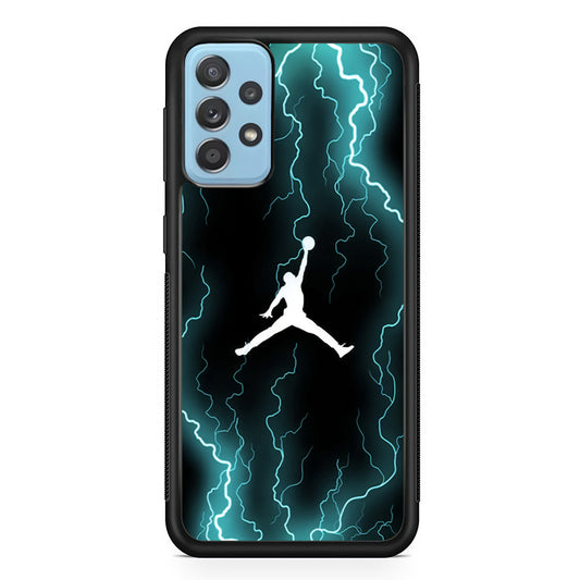 Air Jordan Lightning Pattern Samsung Galaxy A52 Case