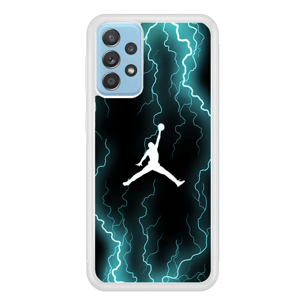 Air Jordan Lightning Pattern Samsung Galaxy A52 Case