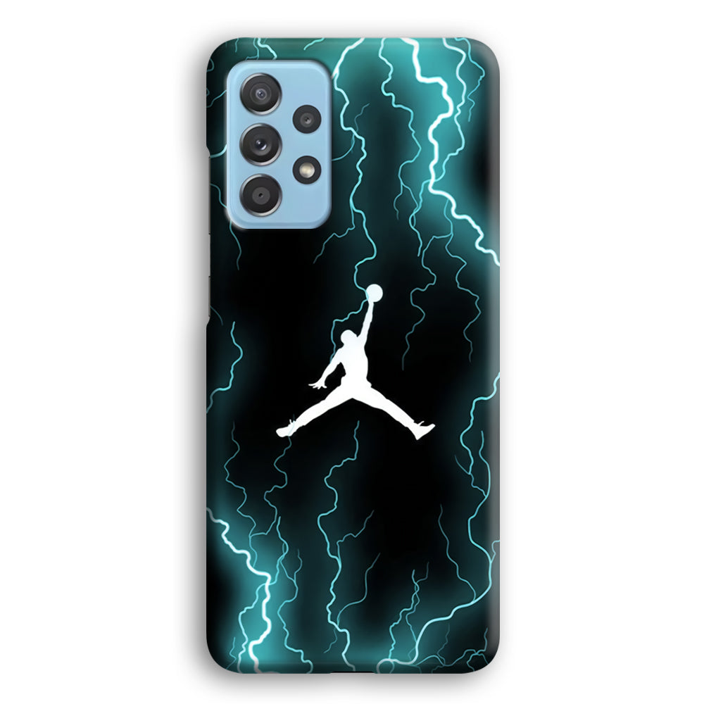 Air Jordan Lightning Pattern Samsung Galaxy A52 Case