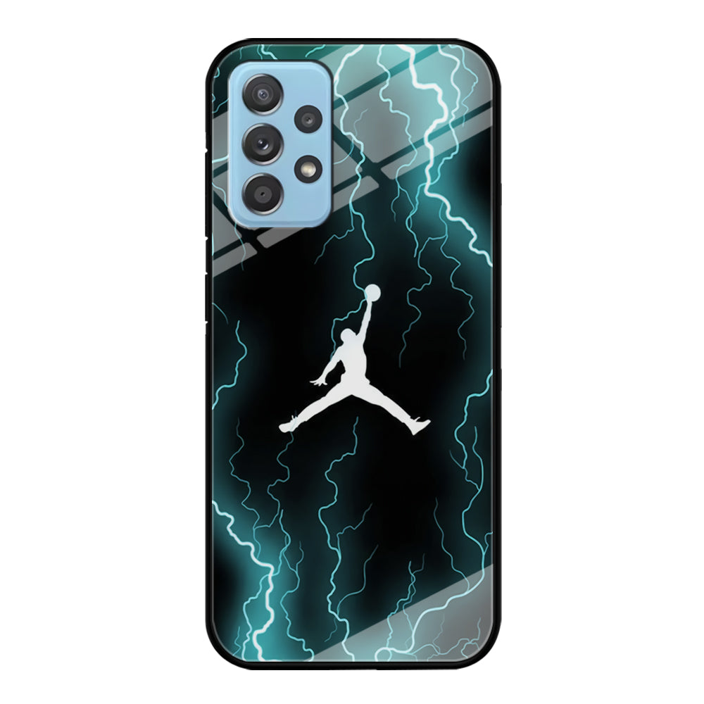 Air Jordan Lightning Pattern Samsung Galaxy A52 Case