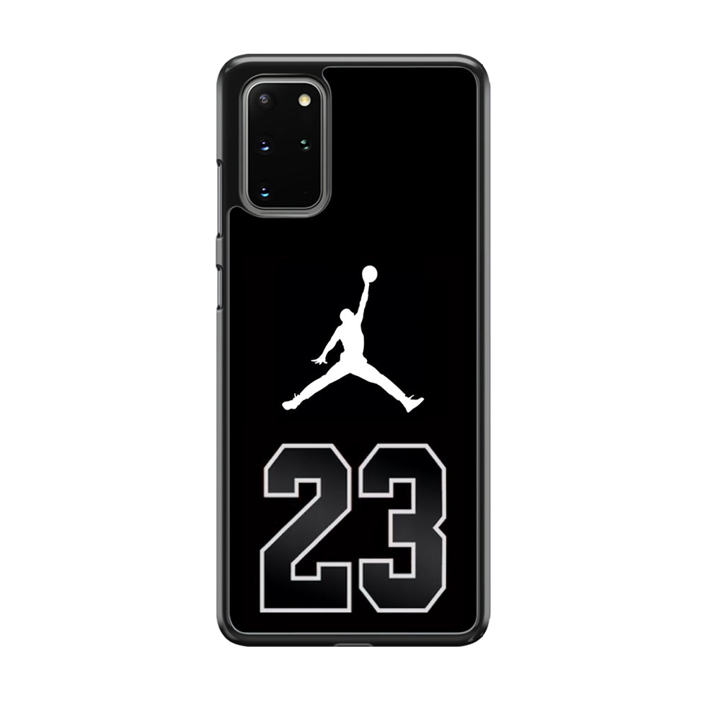 Air Jordan Number Icon Black Samsung Galaxy S20 Plus Case