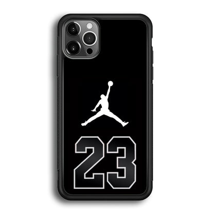 Air Jordan Number Icon Black iPhone 12 Pro Case