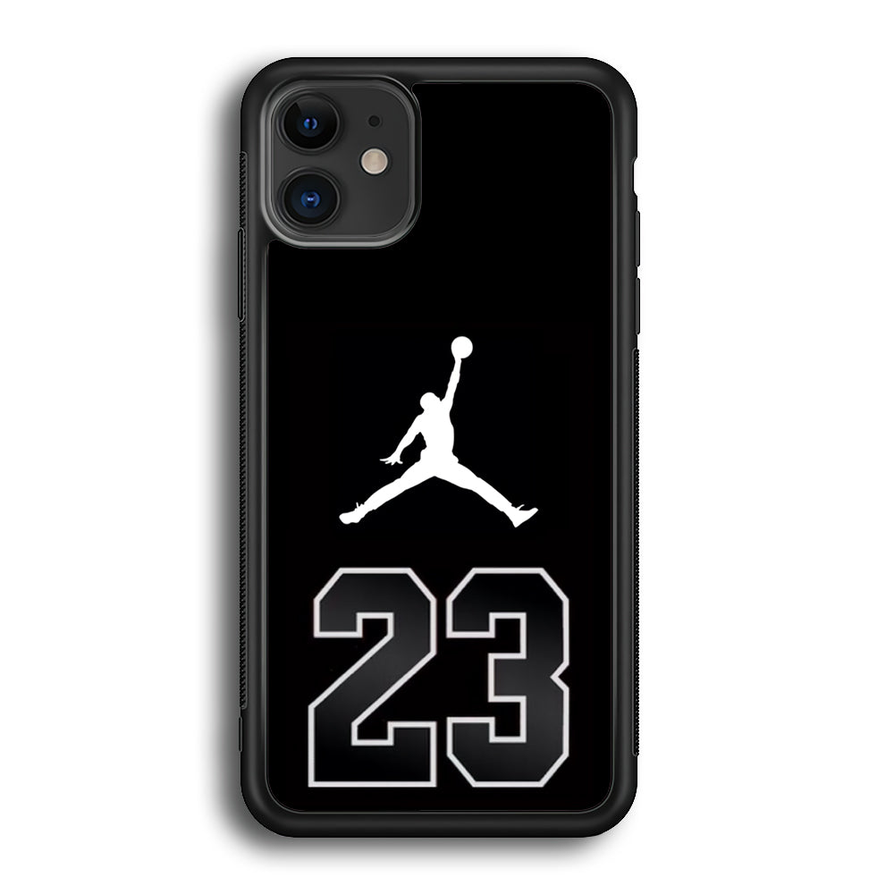 Air Jordan Number Icon Black iPhone 12 Case