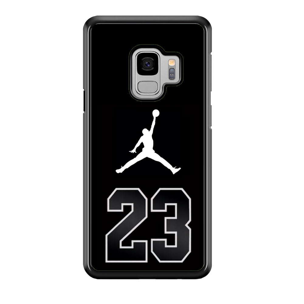 Air Jordan Number Icon Black Samsung Galaxy S9 Case